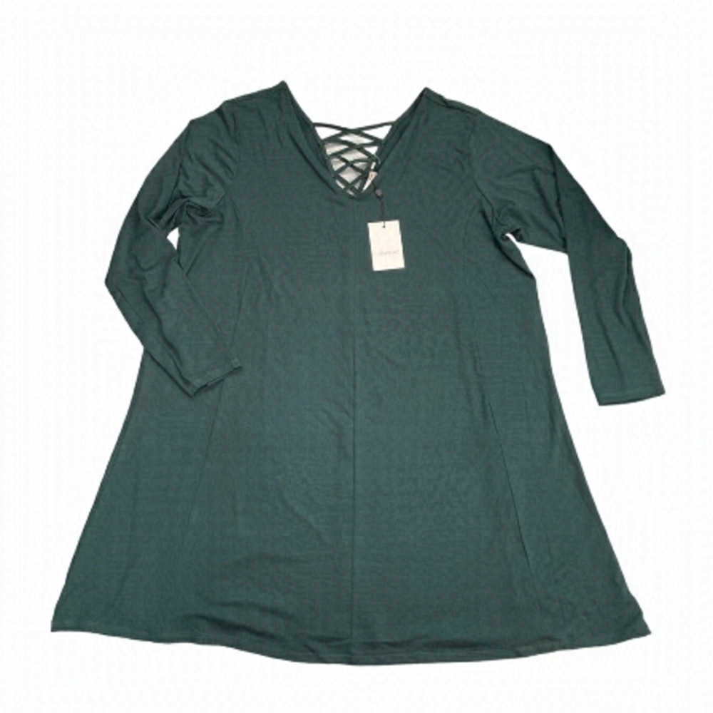 Junarose Green Long Sleeve Dress